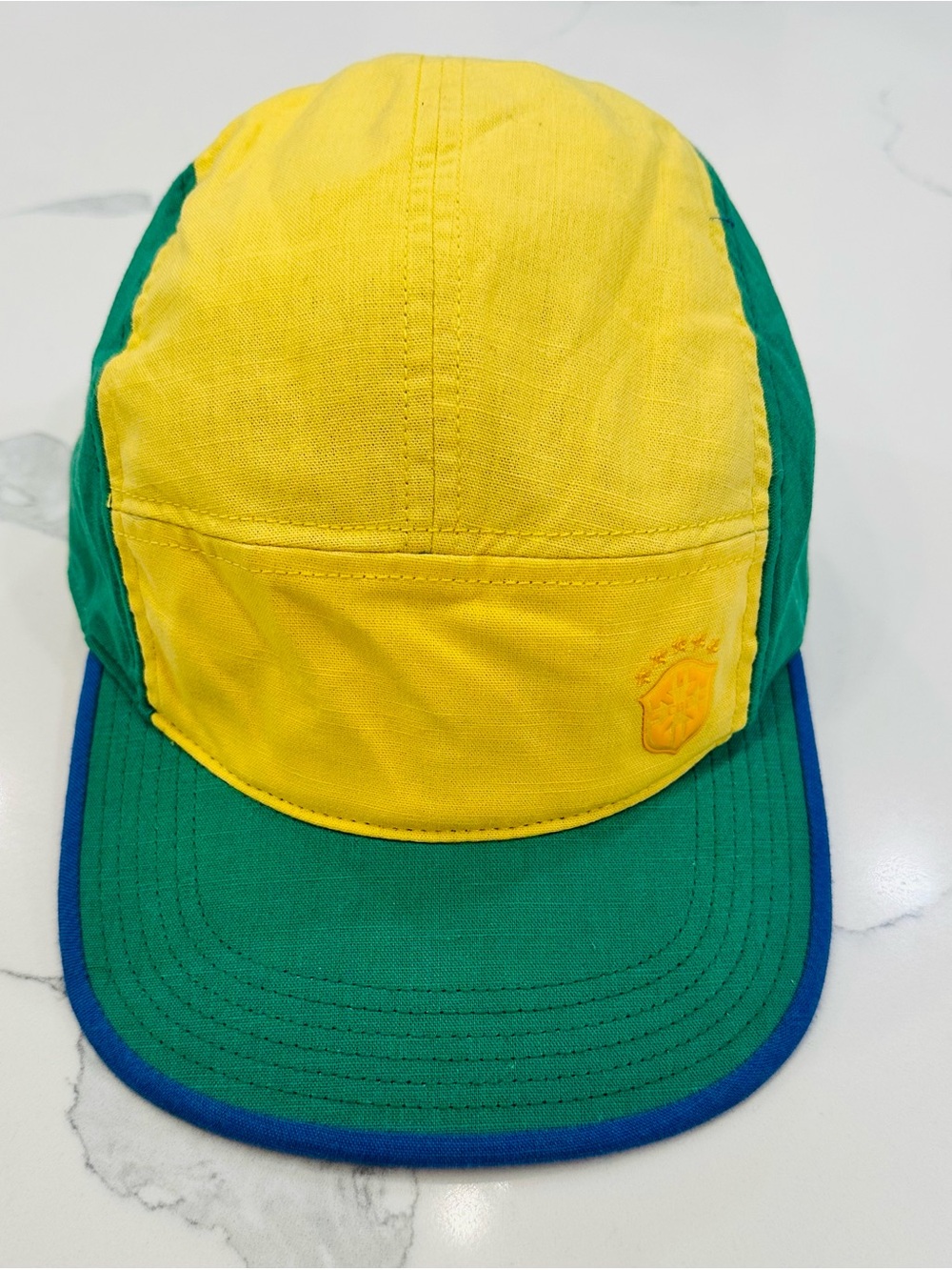 Nike Brazil AW84 5-Panel Camp Hat NWOT Vintage CBF Soccer World Cup Color Block